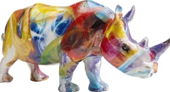 KARE Design Koriste-Esineet*Colored Rhino Sarvikuono Koriste-eisine 17cm