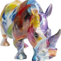 KARE Design Koriste-Esineet*Colored Rhino Sarvikuono Koriste-eisine 17cm