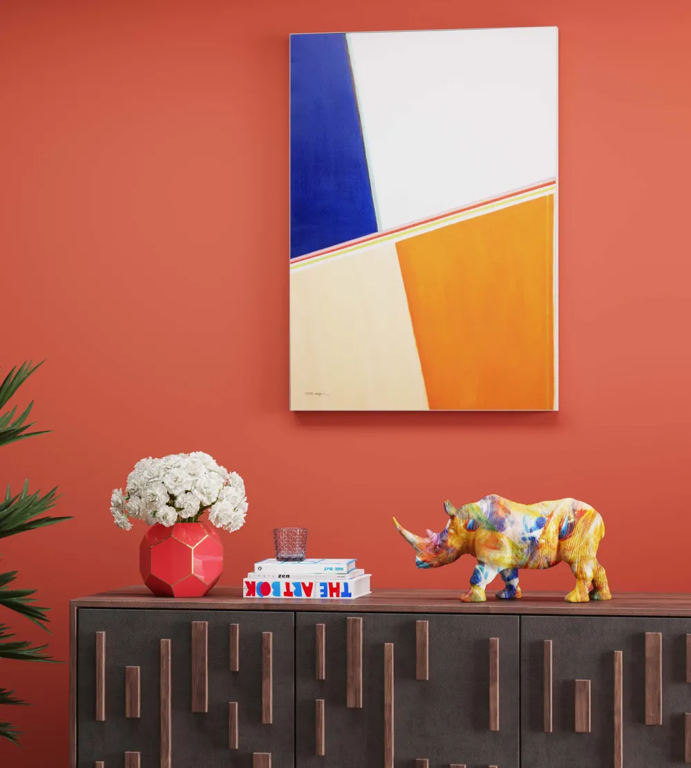 KARE Design Koriste-Esineet*Colored Rhino Sarvikuono Koriste-eisine 17cm