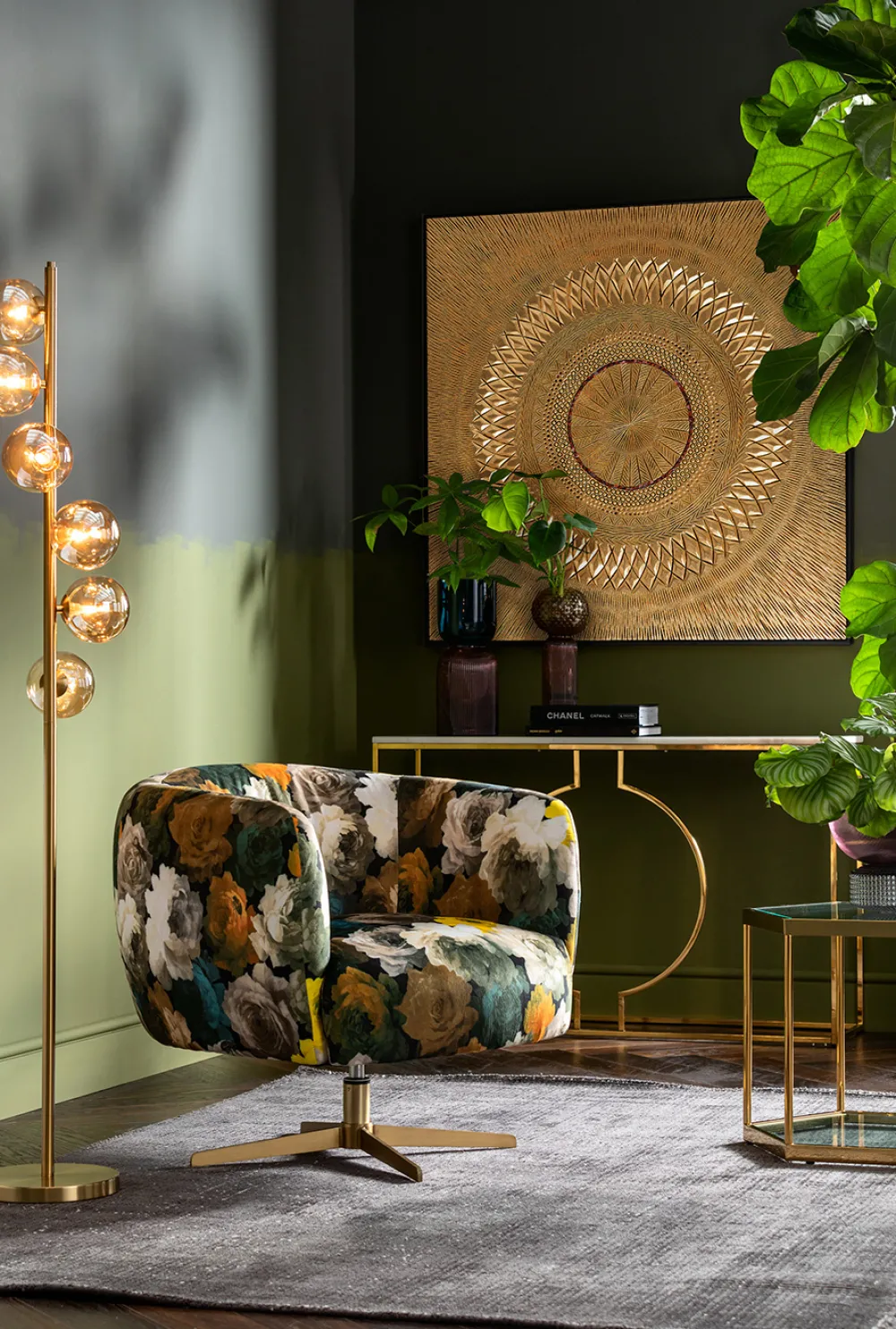 KARE Design Sohvapöydät*Comb Sivupöytä Kulta 55cm