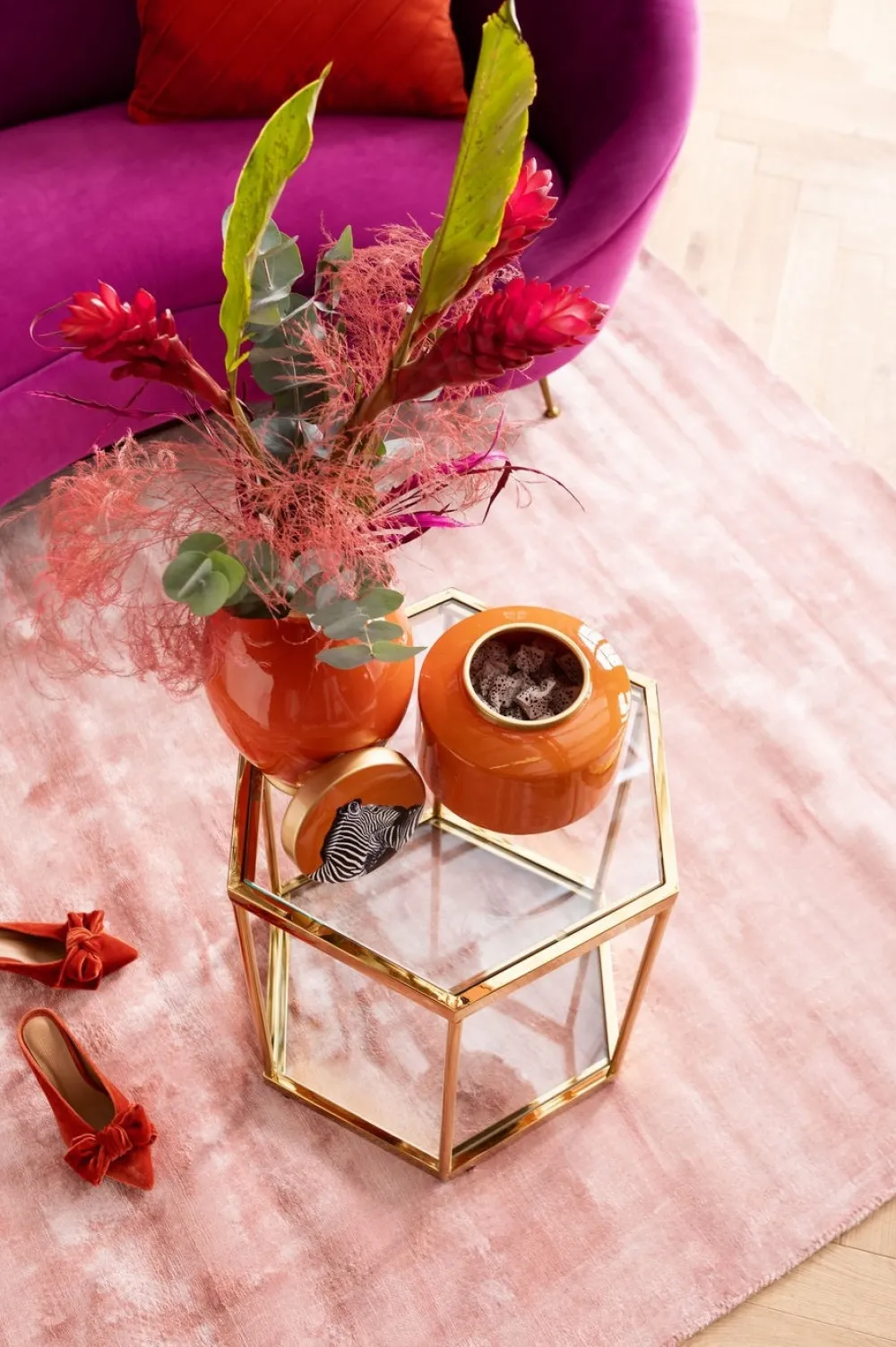 KARE Design Sohvapöydät*Comb Sivupöytä Kulta 55cm