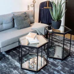 KARE Design Sohvapöydät*Comb Sivupöytä, Musta 55cm