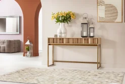 KARE Design Konsolipöydät Ja Sivupöydät*Concertina Konsolipöytä - Natur 136x40cm