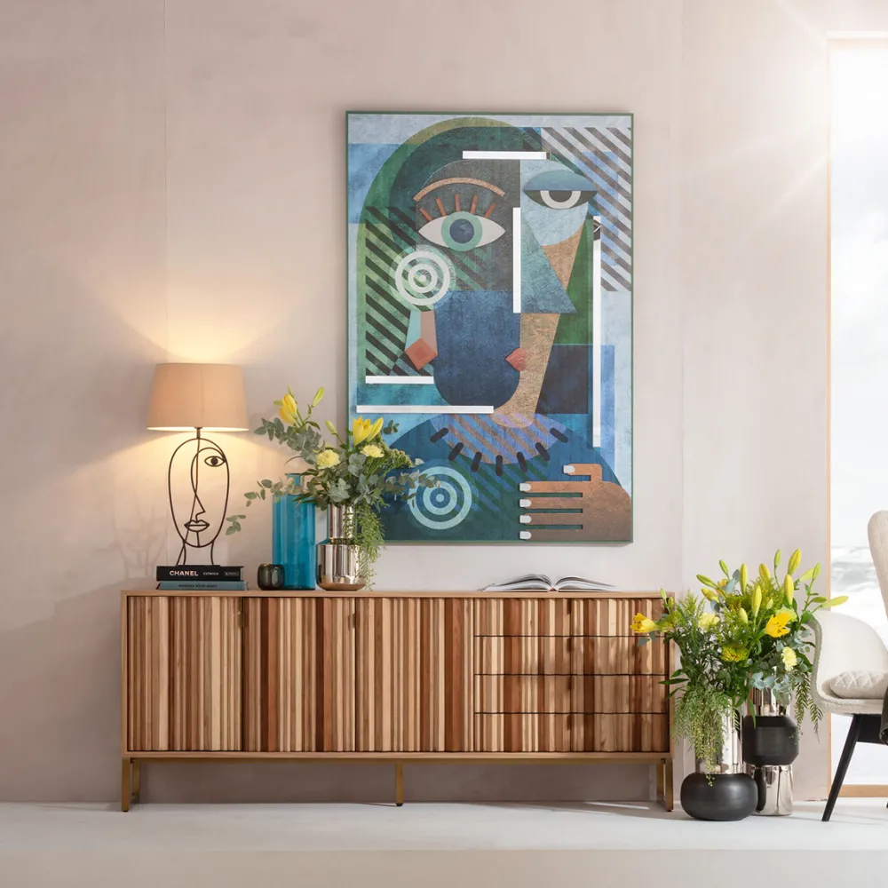 KARE Design Senkit|Olohuone*Concertina Senkki, Sivupöytä - Natur 186x74cm