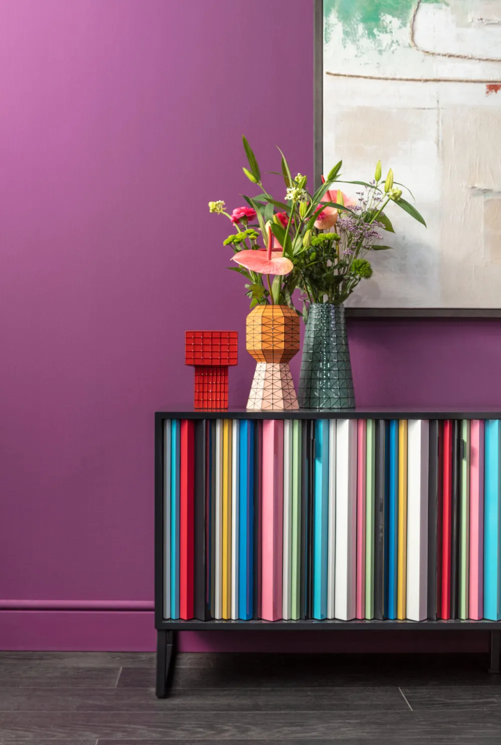 KARE Design Senkit|Olohuone*Concertina Senkki, Sivupöytä - Colore, Monivärinen 186x74cm