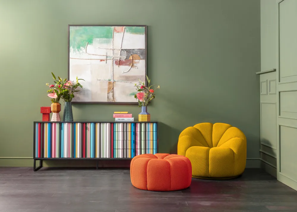 KARE Design Senkit|Olohuone*Concertina Senkki, Sivupöytä - Colore, Monivärinen 186x74cm