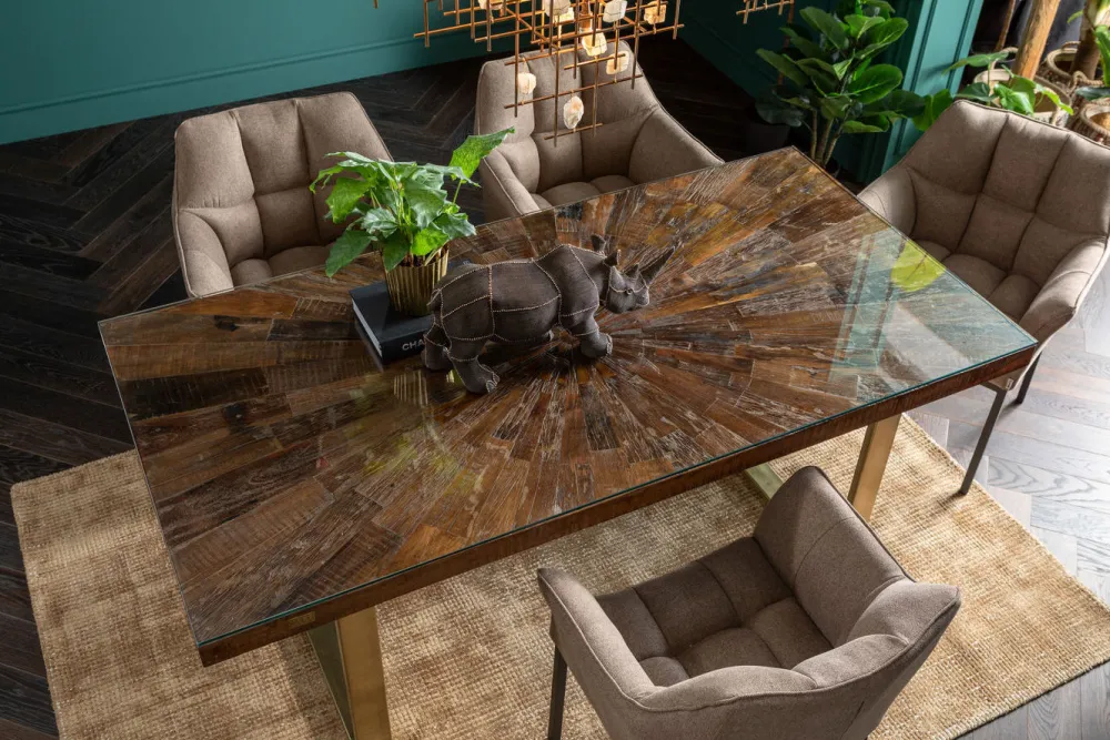 KARE Design Pöydät*Conley Pöytä, Messinki 160x80cm