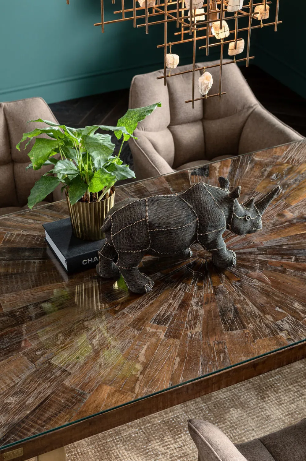 KARE Design Pöydät*Conley Pöytä, Messinki 160x80cm