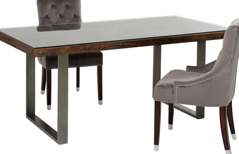 KARE Design Pöydät*Conley Pöytä, Raaka, Rouhe Metalli 180x90cm