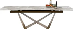 KARE Design Pöydät*Connesso Jatkettava Pöytä, Messinki 200(+60)x100cm
