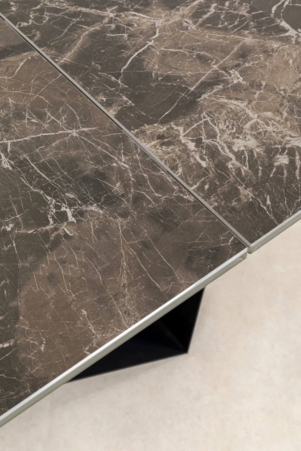 KARE Design Pöydät*Connesso Jatkettava Ruokapöytä, Keraaminen Pöytälevy 200(+60)x100cm