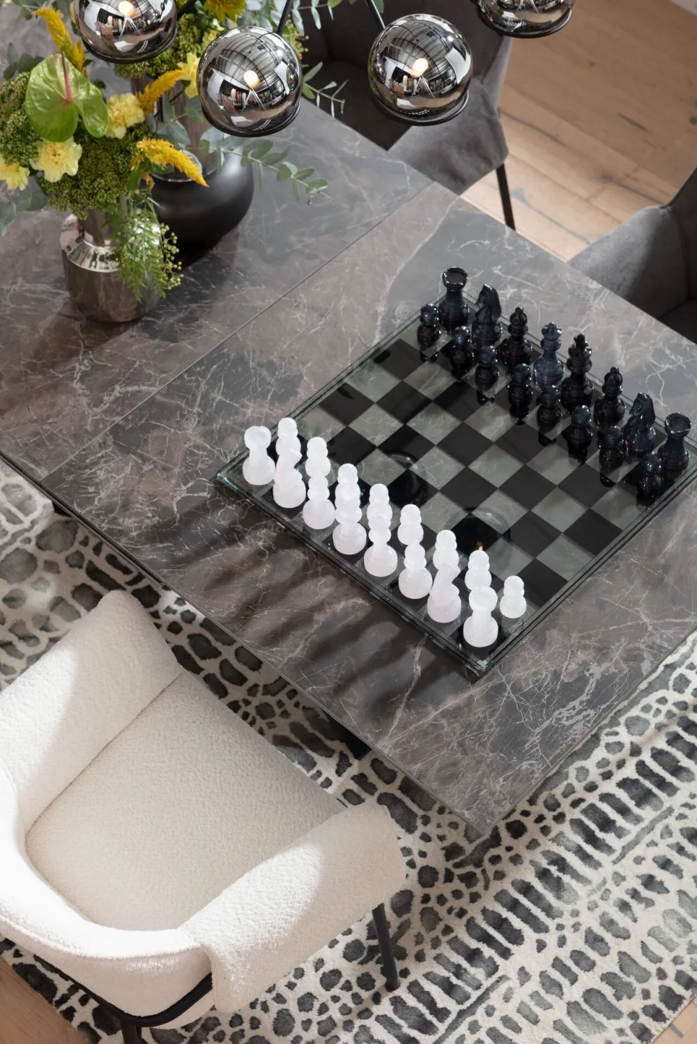 KARE Design Pöydät*Connesso Jatkettava Ruokapöytä, Keraaminen Pöytälevy 200(+60)x100cm