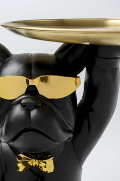 KARE Design Sohvapöydät|Olohuone*Cool Bulldog Sivupöytä, Tarjotin, Musta 34x55cm