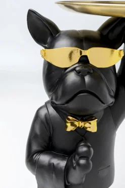 KARE Design Sohvapöydät|Olohuone*Cool Bulldog Sivupöytä, Tarjotin, Musta 34x55cm