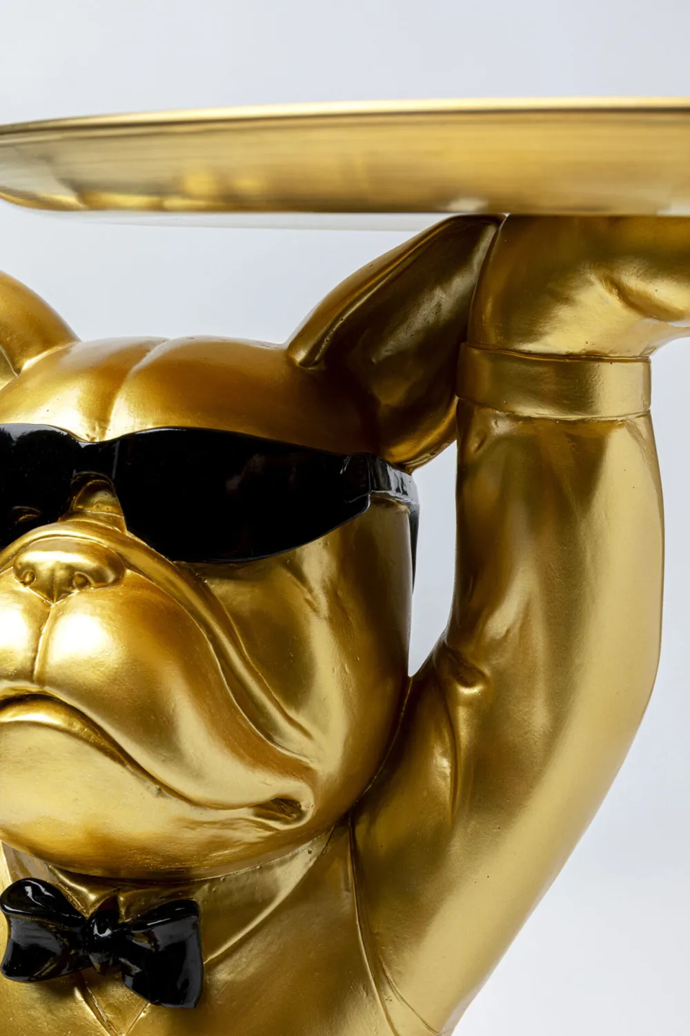 KARE Design Sohvapöydät|Olohuone*Cool Bulldog Sivupöytä, Tarjotin, Kulta 34x55cm