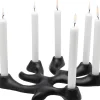KARE Design Lyhdyt|Kynttilänjalat*Corallo Kynttilänjalka, Musta