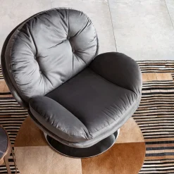 KARE Design Nojatuolit*Cosy Grey Pyörivä Nojatuoli, Harmaa