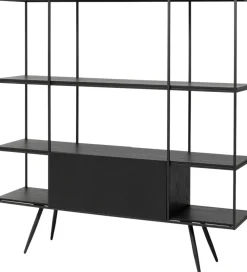 KARE Design Hyllyt*Cosy Sixties Hylly Musta 180x183cm