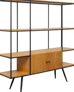 KARE Design Hyllyt*Cosy Sixties Nature Hylly, Kirjahylly 180x183cm