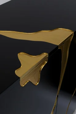 KARE Design Senkit|Lipastot*Cracked Senkki - Musta, Kulta 165x80cm