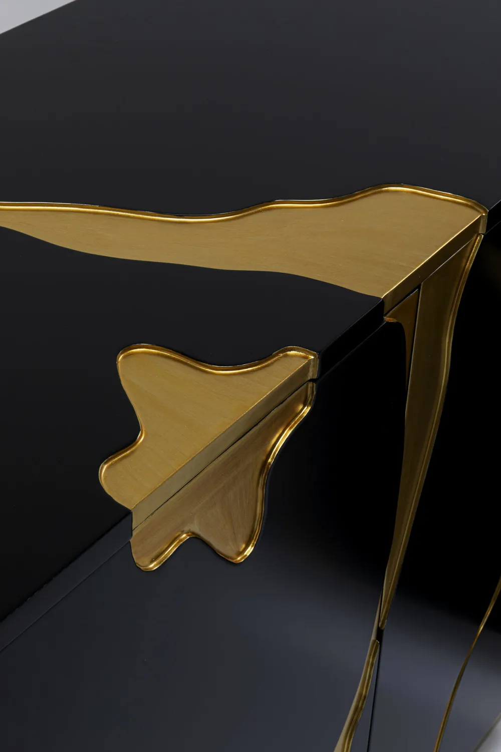 KARE Design Senkit|Lipastot*Cracked Senkki - Musta, Kulta 165x80cm