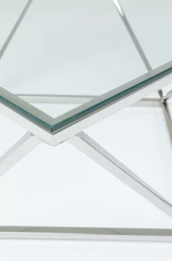 KARE Design Sohvapöydät*Cristallo Sohvapöytä Hopea 80x80cm