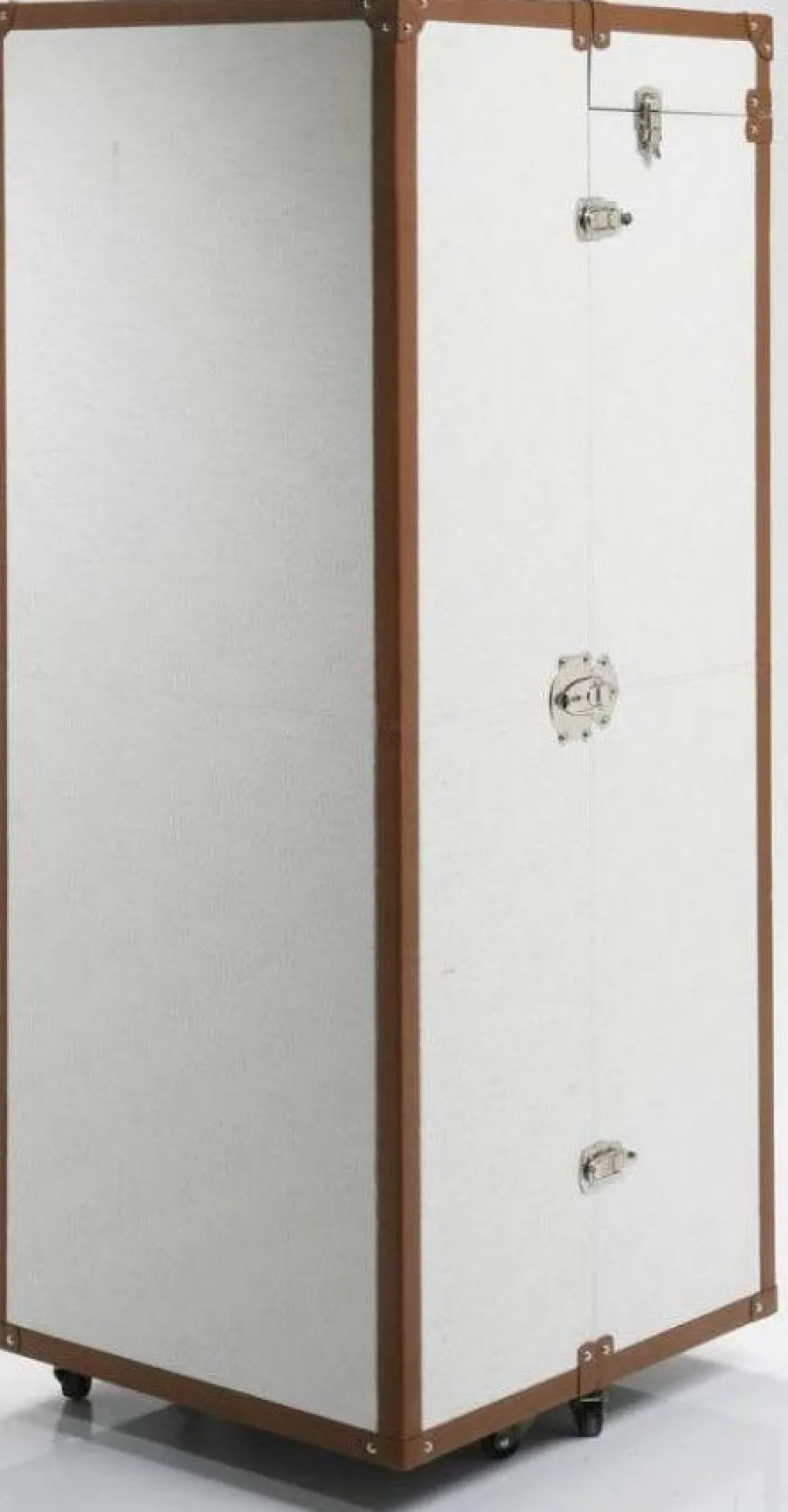 KARE Design Kaapit*Croco Cosmopolitan Matka-arkku Vaatekaappi, Valkoinen