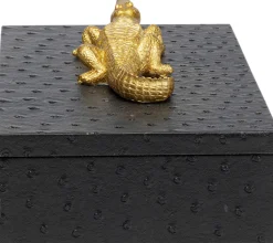 KARE Design Korurasiat*Crocodile Krokotiili Rasiat Musta (2/Setti)