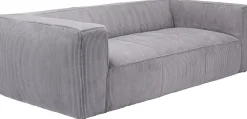 KARE Design Sohvat|Olohuone*Cubetto Cord Sohva 3-istuttava - Vaaleanharmaa 220cm