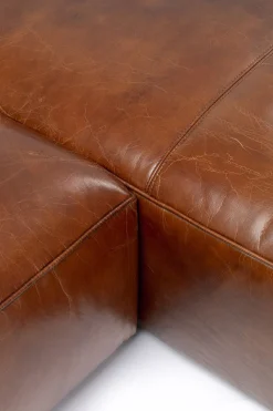 KARE Design Kulmasohvat*Cubetto Kulmasohva, Aitoa Nahkaa Ruskea 170x270cm