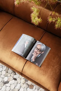 KARE Design Sohvat*Cubetto Sohva, 3-istuttava, Samettia, Ruskea 220cm