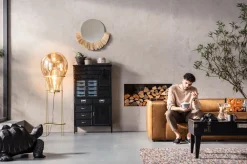 KARE Design Sohvat*Cubetto Sohva, 3-istuttava, Samettia, Ruskea 220cm