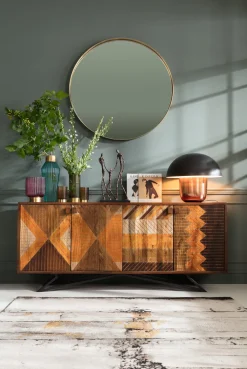 KARE Design Peilit*Curve MO Peili Messinki Ø100