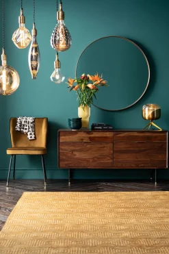 KARE Design Peilit*Curve MO Peili Messinki Ø100