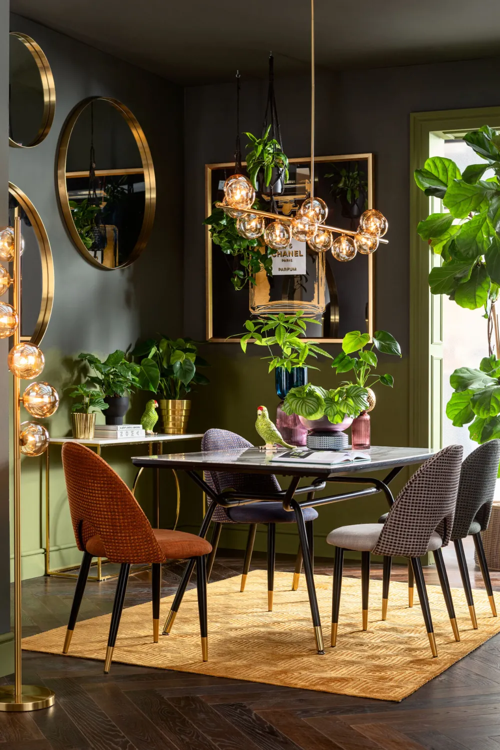 KARE Design Peilit*Curve MO Peili Messinki Ø100