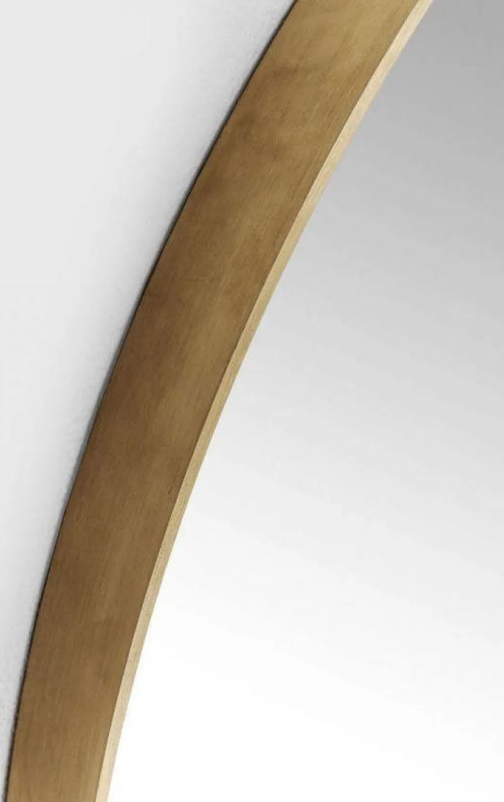 KARE Design Peilit*Curve Pyöreä Peili, Messinki Ø100cm