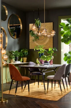 KARE Design Peilit*Curve Pyöreä Peili, Messinki Ø100cm