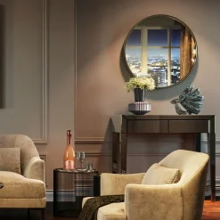 KARE Design Peilit*Curve Pyöreä Peili Metalli Ø100cm