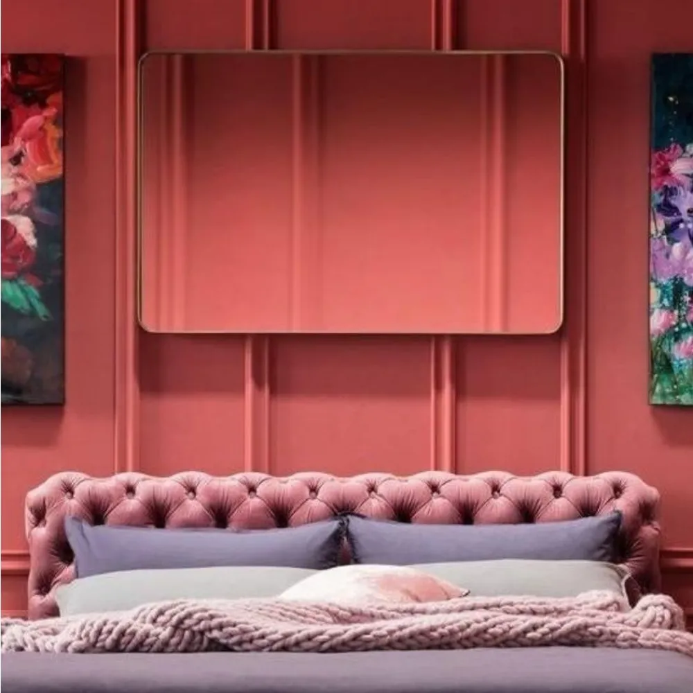 KARE Design Peilit*Curve Rectangular Peili, Messinki 80x120cm