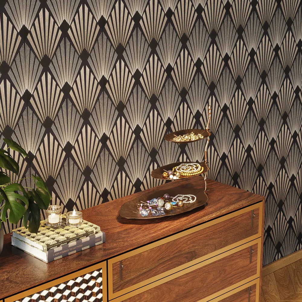 KARE Design Korurasiat*Deco Leaf Kerrostarjotin, Kulta