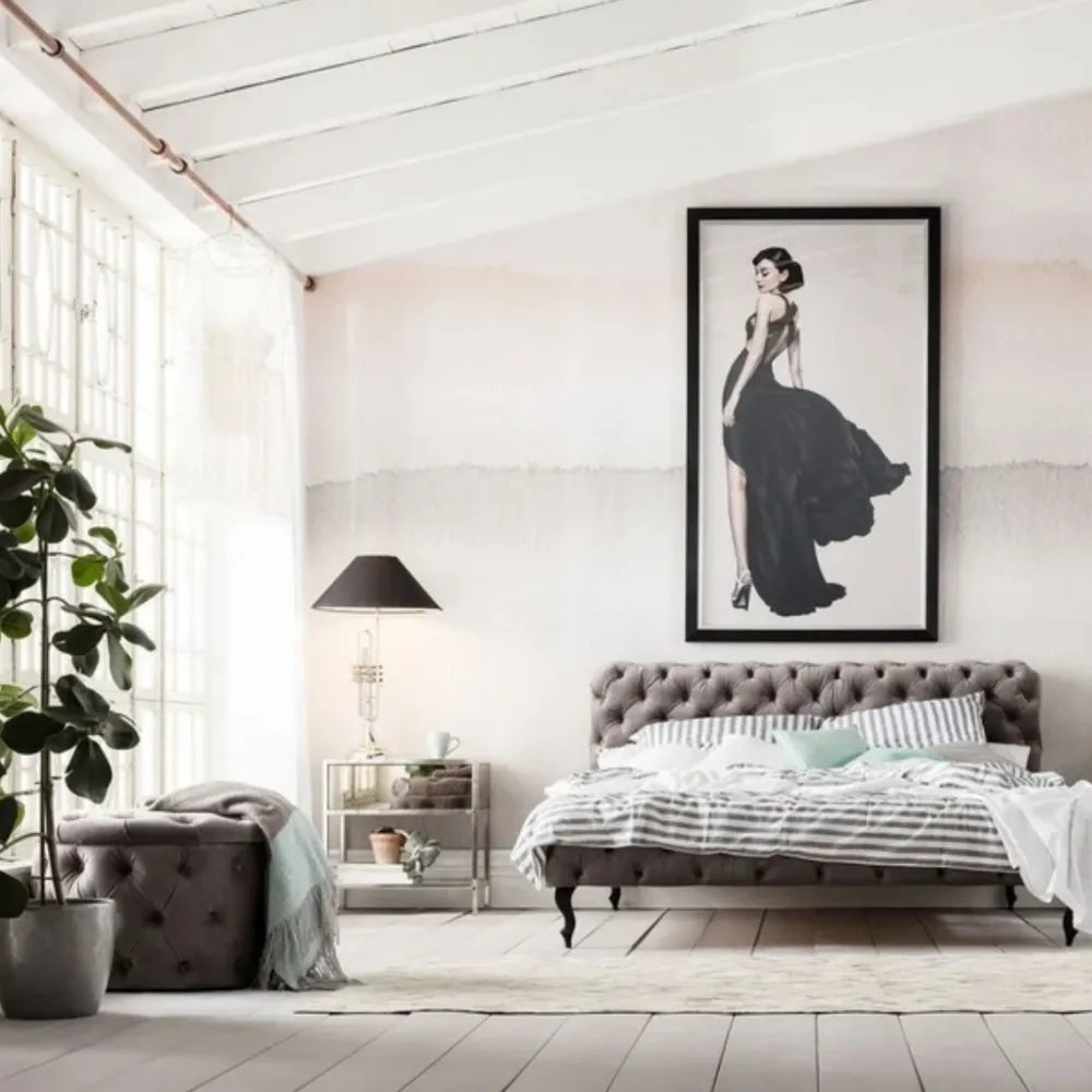 KARE Design Sängyt*Desire Velvet Sänky, Hopeanharmaa 160x200 Cm