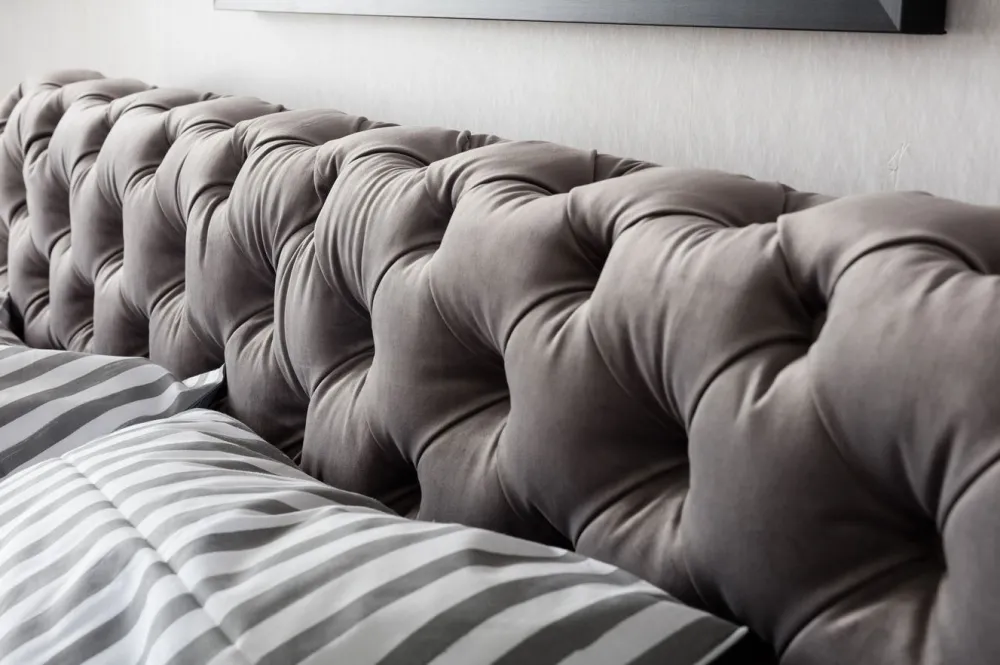 KARE Design Sängyt*Desire Velvet Sänky, Hopeanharmaa 160x200 Cm