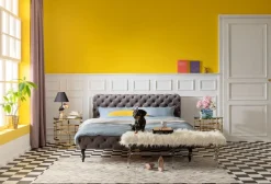 KARE Design Sängyt*Desire Velvet Sänky, Hopeanharmaa 160x200 Cm