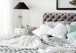 KARE Design Sängyt*Desire Velvet Sänky, Hopeanharmaa 180x200 Cm