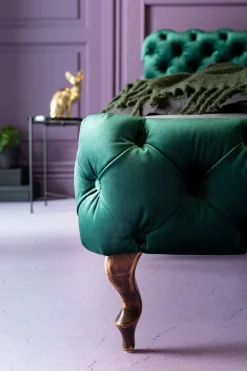 KARE Design Sängyt*Desire Velvet Sänky, Samettia, Vihreä 160x200cm