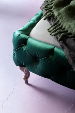 KARE Design Sängyt*Desire Velvet Sänky, Samettia, Vihreä 160x200cm