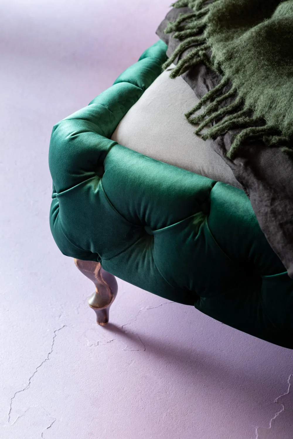 KARE Design Sängyt*Desire Velvet Sänky, Samettia, Vihreä 160x200cm