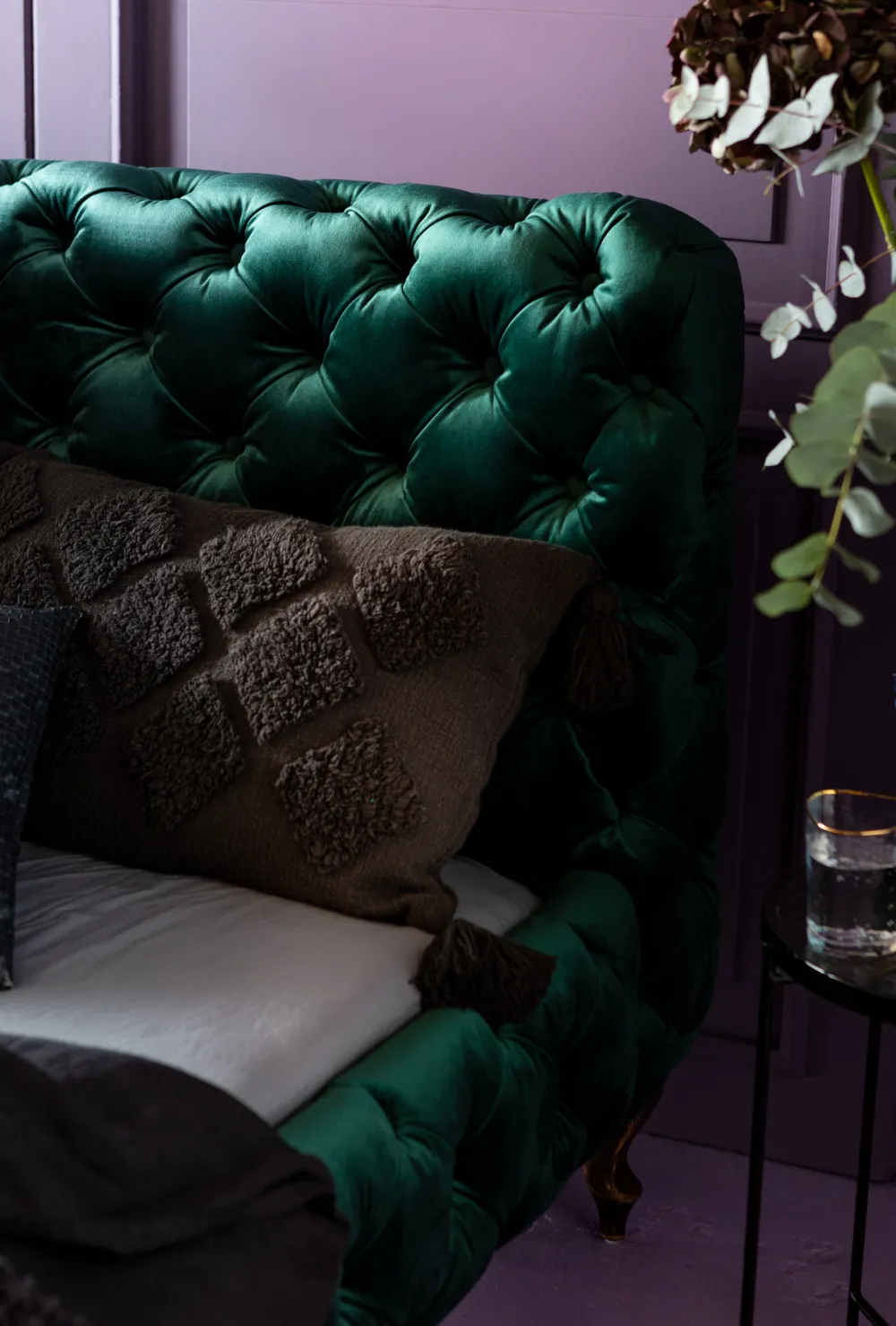 KARE Design Sängyt*Desire Velvet Sänky, Samettia, Vihreä 180x200cm