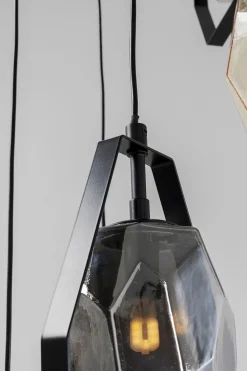 KARE Design Riippuvalaisimet*Diamond Fever Spiral Riippuvalaisin Musta Ø42cm