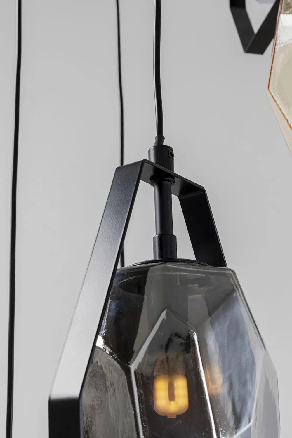 KARE Design Riippuvalaisimet*Diamond Fever Spiral Riippuvalaisin Musta Ø42cm